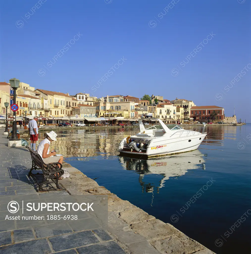 Greek Islands, Crete, Chania, Venetian Harbour
