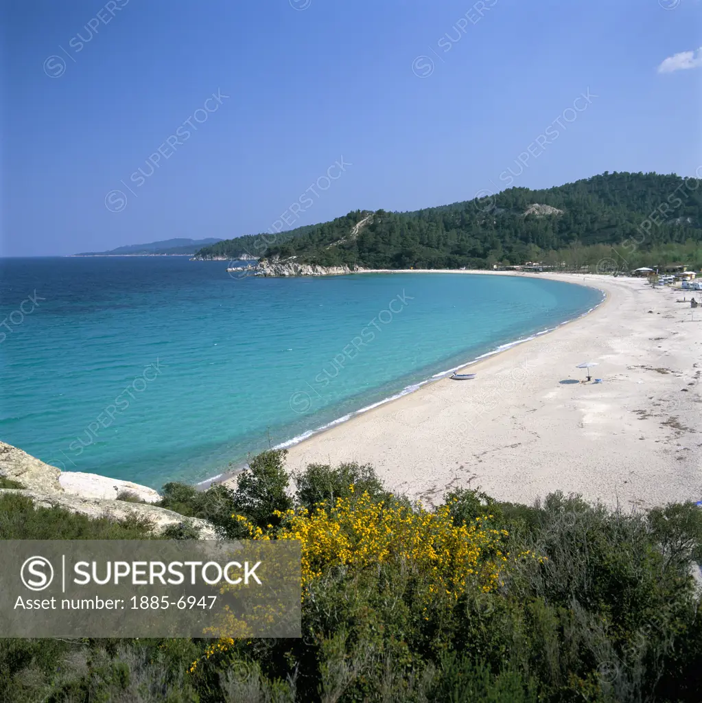 Greece, Halkidiki  , Armenistis, Beach Scene