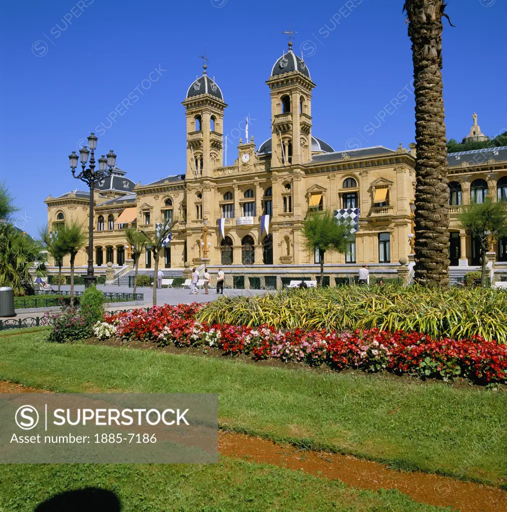 Spain, Basque , San Sebastian, Ayuntamiento (Town Hall)