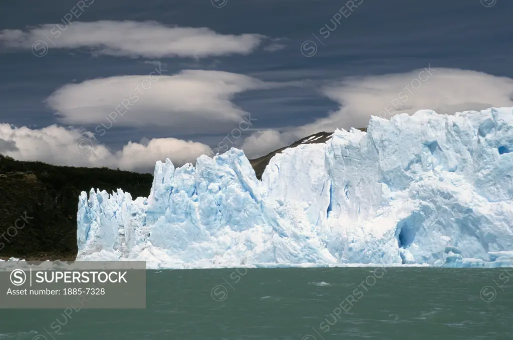 Argentina, , , Morino Glacier, Ice Cliffs