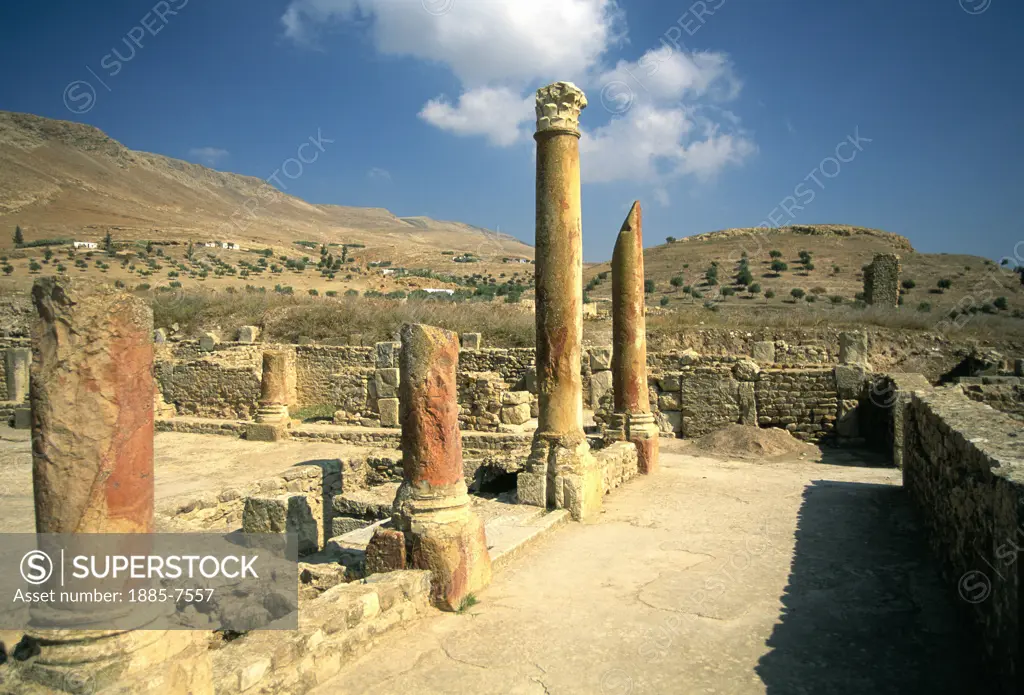 Tunisia, The North, Bulla Regia, Roman Ruins - the Forum