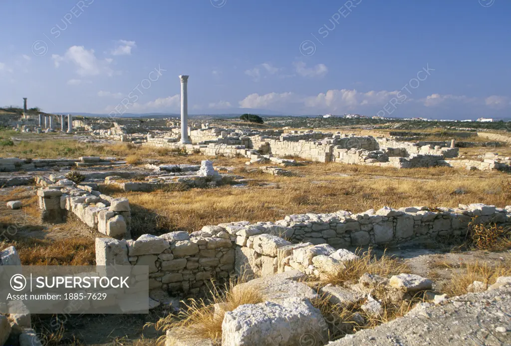 Cyprus, South, Kourion, Roman Ruins - Baptistry