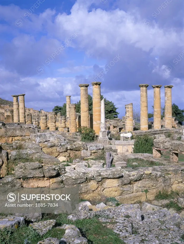 Libya, Northern Cyrenaica, Cyrene, Ancient Ruins - Sanctuary of Apollo