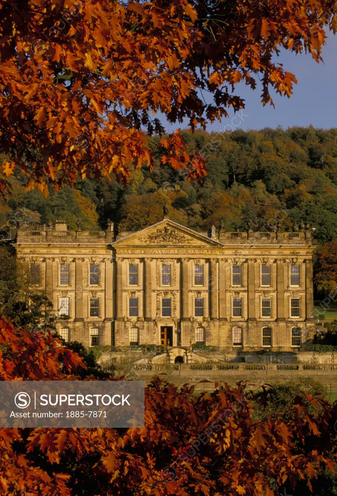UK - England, Derbyshire, Bakewell, Chatsworth House (autumn)