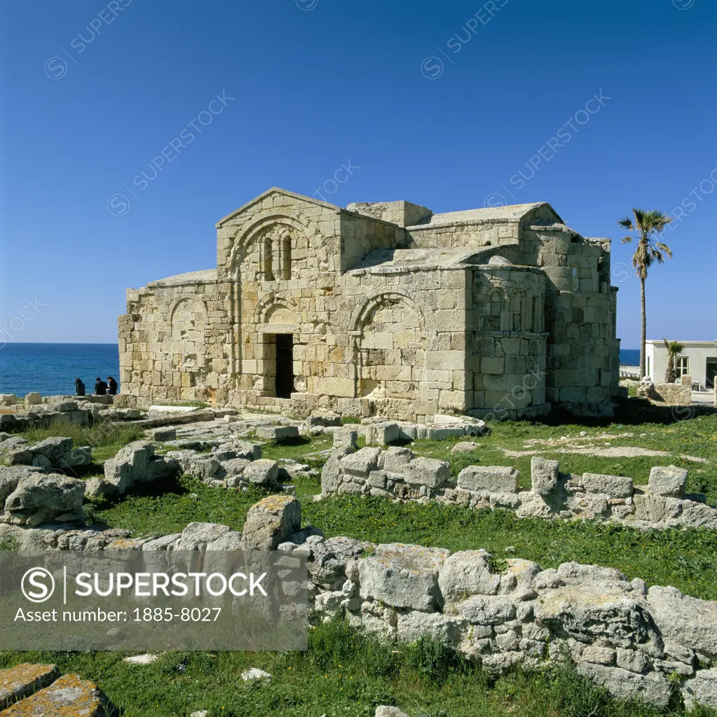Cyprus, North, Ayios Philion, Karpaz peninsula - ruined Christian Basilica