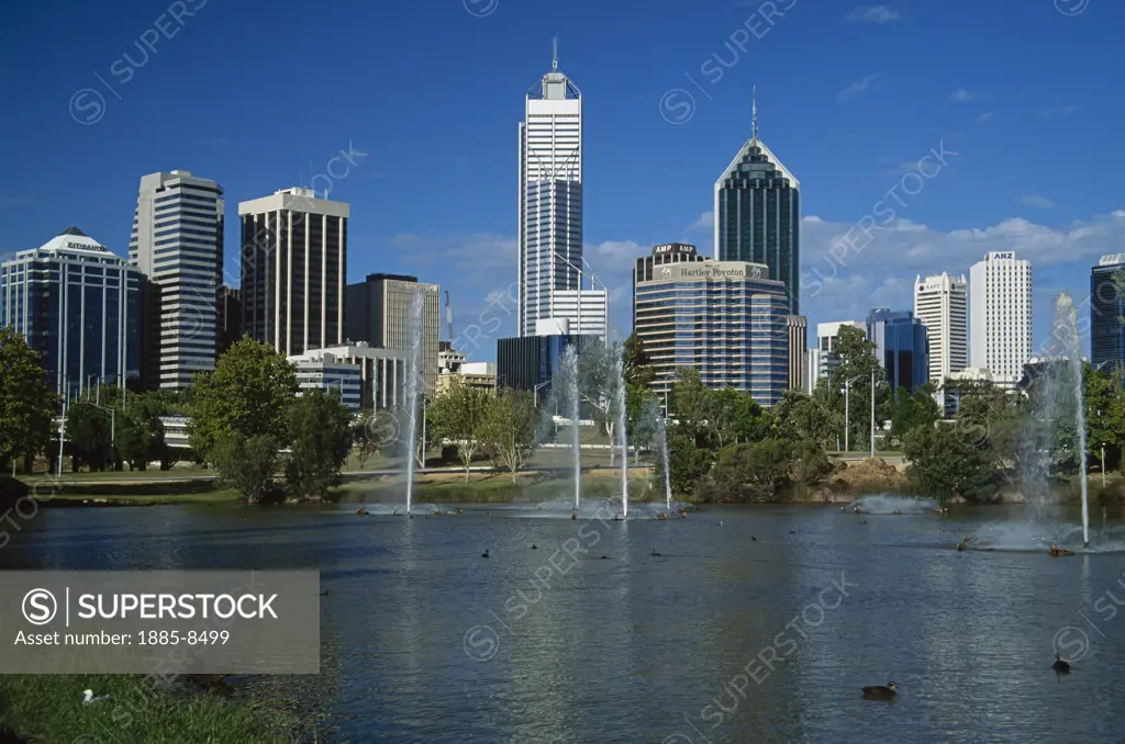 Australia, Western Australia, Perth, City skyline