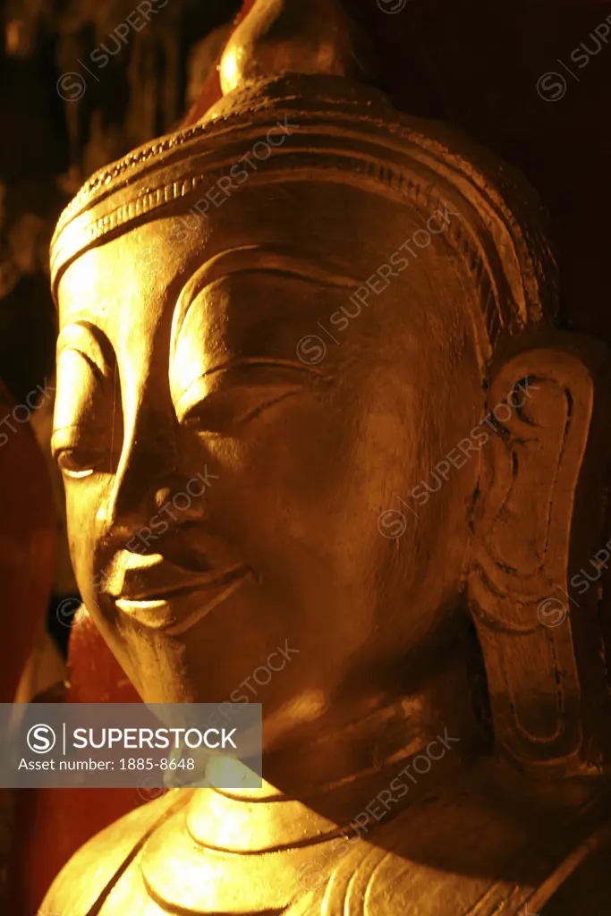 BURMA, , PINDAYA - SHAN STATE, BUDDHA IMAGE IN THE PINDAYA CAVES