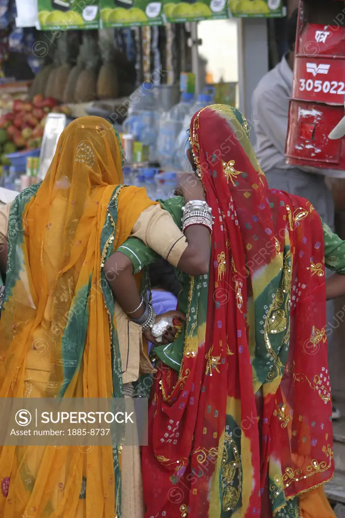 India, Rajasthan, General - people, Portrait of 2 Rajasthani women