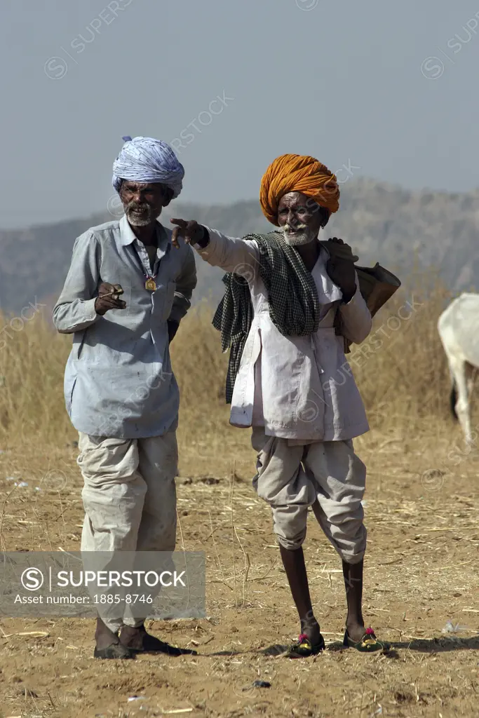 India, Rajasthan, General - people, 2 Rajasthani men