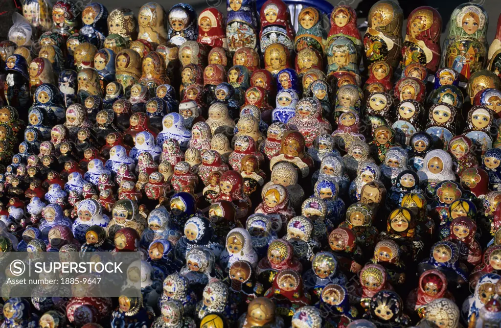 Russian Federation, , General, Russian nesting dolls on souvenir stall