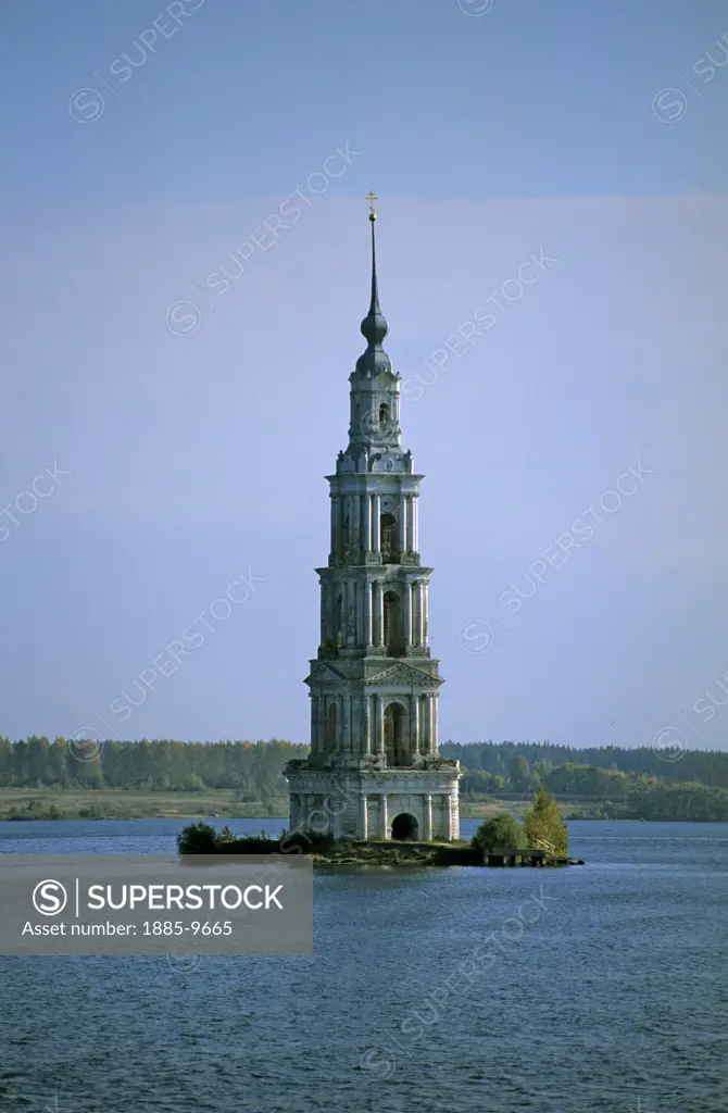 Russian Federation, , Kalyazin, The Flooded Belfry of Kalyazin