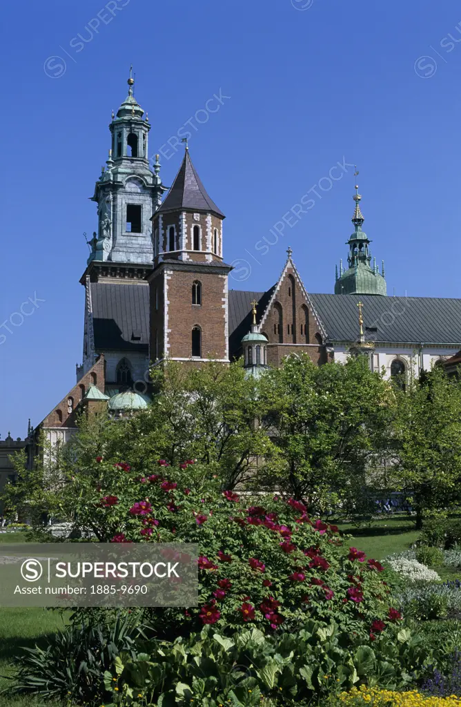 Poland, , Krakow, Wawel Hill - view of the Cathedral