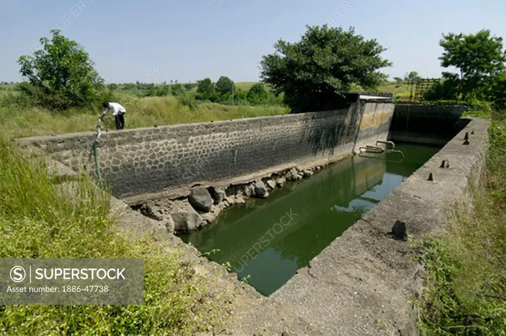 Krishna Lift Irrigation Project at Ralegan Siddhi near Pune ; Maharashtra ; India