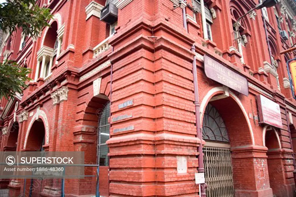 Red color writer's building ; Bengal architecture ; Calcutta now Kolkata ; West Bengal ; India