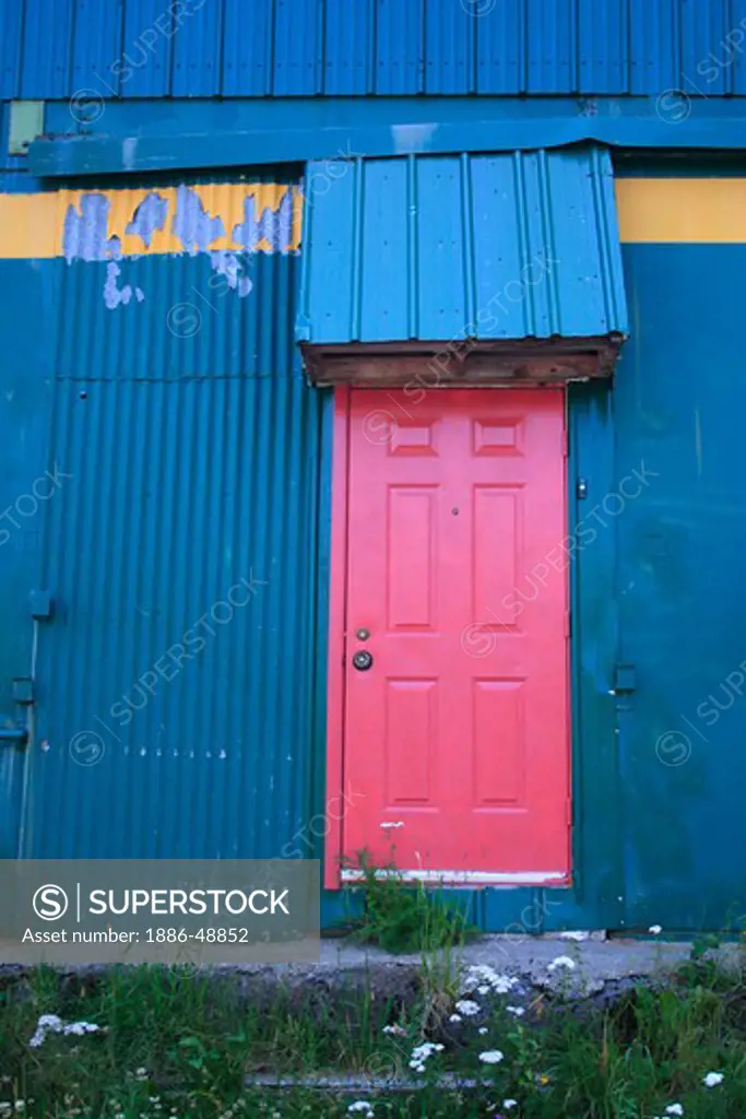 Door ; Whittier ;  Alaska ; U.S.A. United States of America