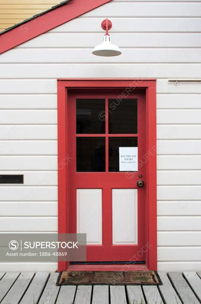 Door ; Skagway ; Alaska ; U.S.A. United States of America