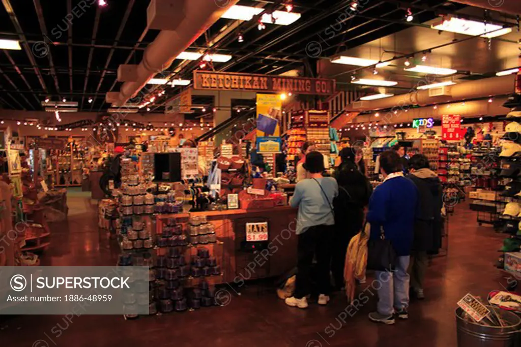 Inside shop ; Ketchikan ; Alaska ; U.S.A. United States of America