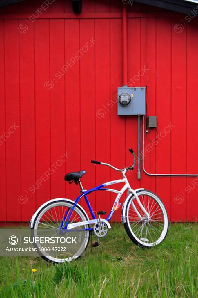 Bicycle ;  Skagway ; Alaska ; U.S.A. United States of America