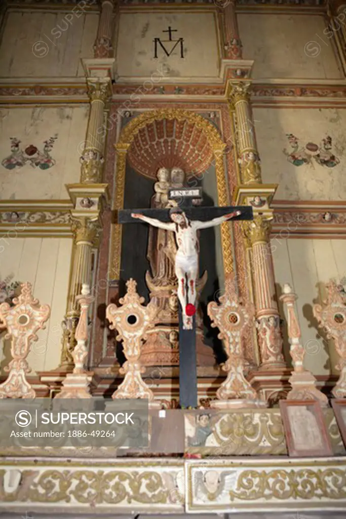 Main Altar ; The Church Of Our Lady Of The Rosary ; Built In 1544 A.D. ; UNESCO World Heritage Site ; Old Goa ; Velha Goa ; India