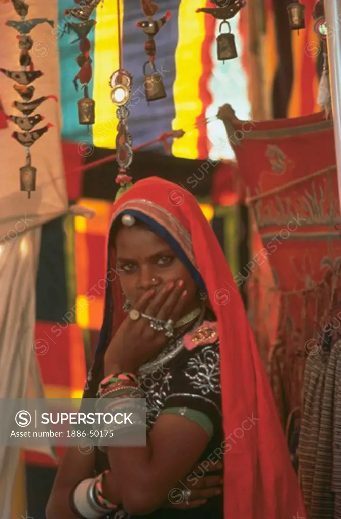 Indian woman at market