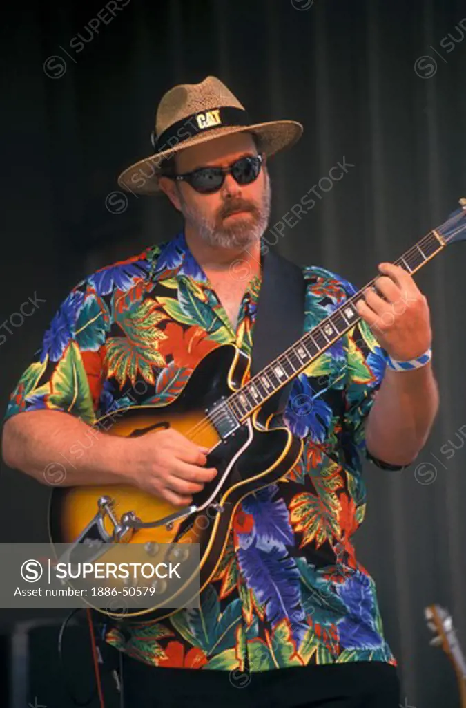 UVON'S LEAD GUITAR PLAYER performs at the MONTEREY BAY BLUES FESTIVAL - MONTEREY, CALIFORNIA