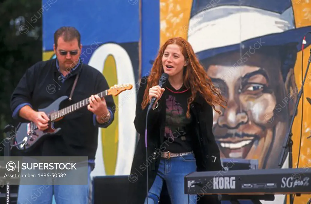 NINA STORY sings her songs at the MONTEREY BAY BLUES FESTIVAL - MONTEREY, CALIFORNIA