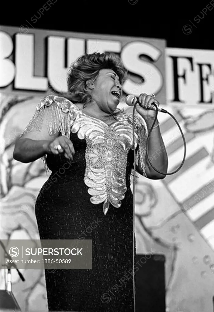 FEMALE BLUES SINGER performs at the MONTEREY BAY BLUES FESTIVAL - MONTEREY, CALIFORNIA