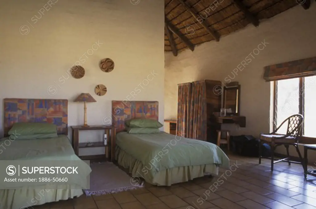 The TSARO LODGE is a comfortable place to stay after a day in the bush - MOREMI GAME RESERVE, OKAVANGO DELTA