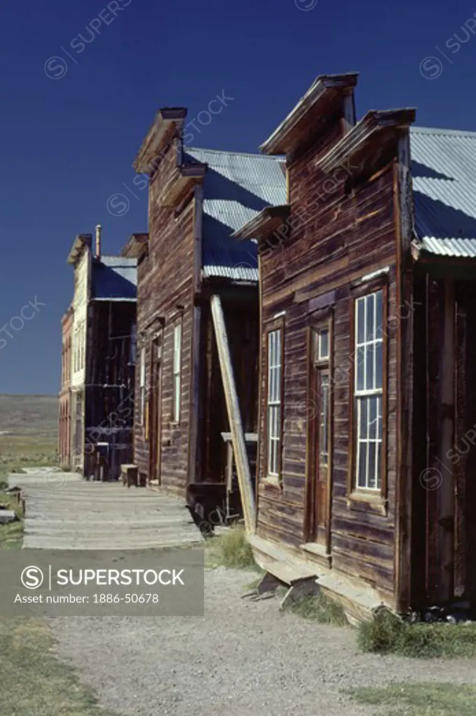 STORE FRONTS at BODIE STATE historic PARK, the Nations best preserved GOLD MINING TOWN