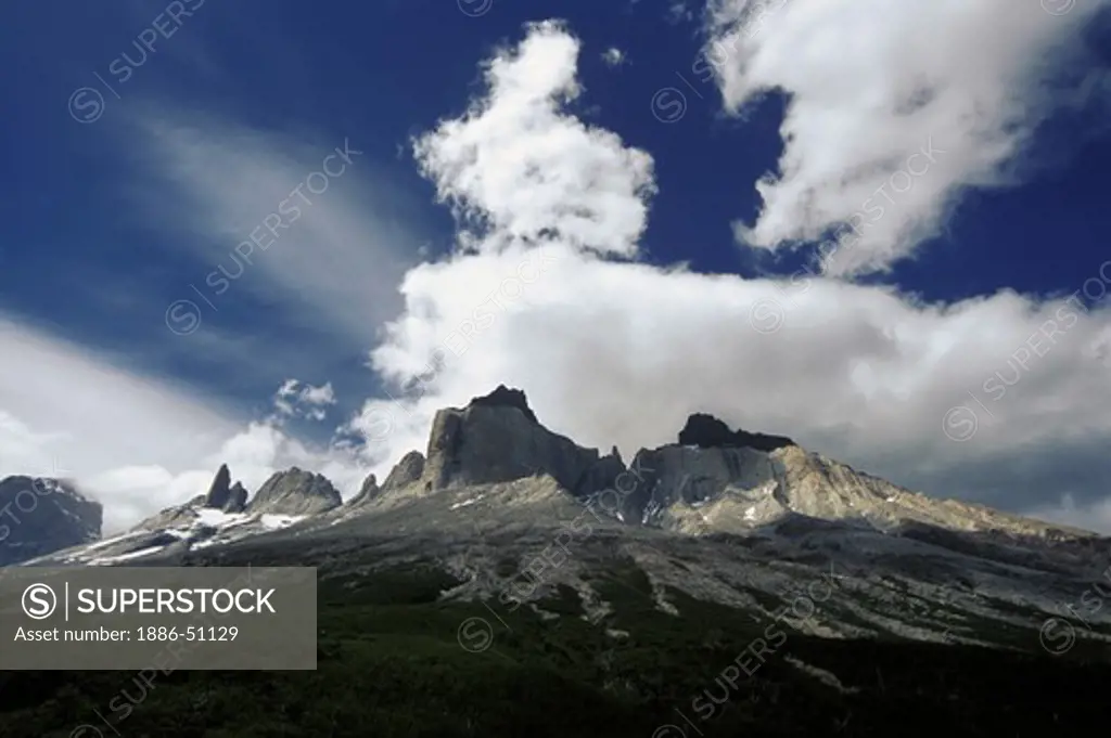LOS CUERNOS (THE HORNS) from the FRENCH VALLEY - TORRES DEL PAINE NATIONAL PARK, PATAGONIA, CHILE