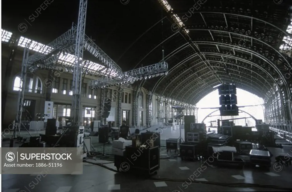 INTERIOR of the MAPOCHO TRAIN STATION used from 1912 to 1985 which is now an event center - SANTIAGO, CHILE