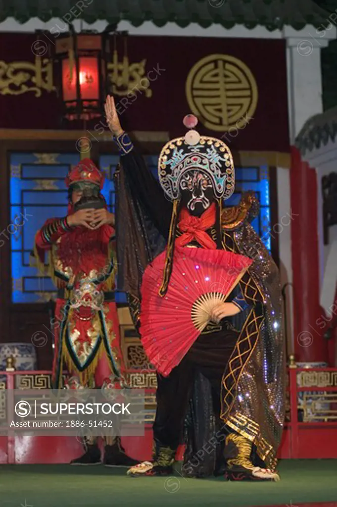 Chinese mask changing performer - Chengdu, China in Sichuan Province