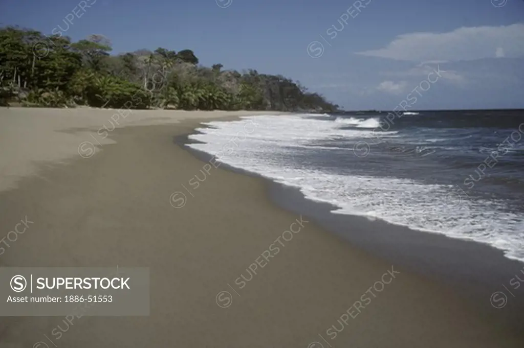 A beach on the Pacific coast of Costa Rica. Costa Rica