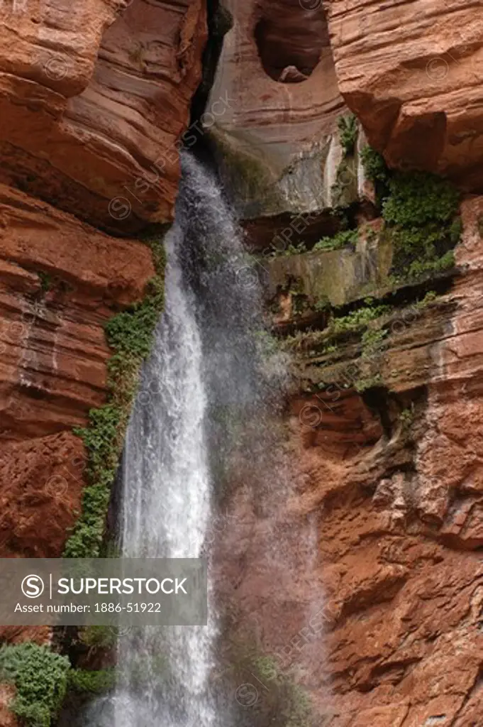 DEER CREEK FALLS at mile 136 is truly one of natures wonders - GRAND CANYON NATIONAL PARK, ARIZONA