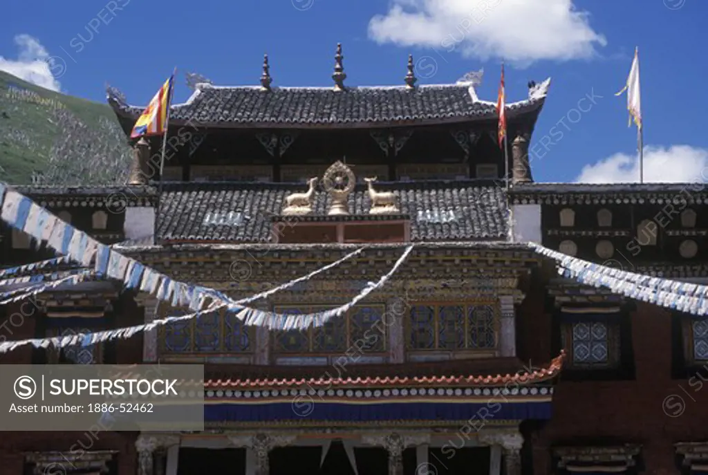 The Tibetan Buddhist Temple of Tagong (Lhagong)- Kham (E. Tibet), Sichuan Province, China