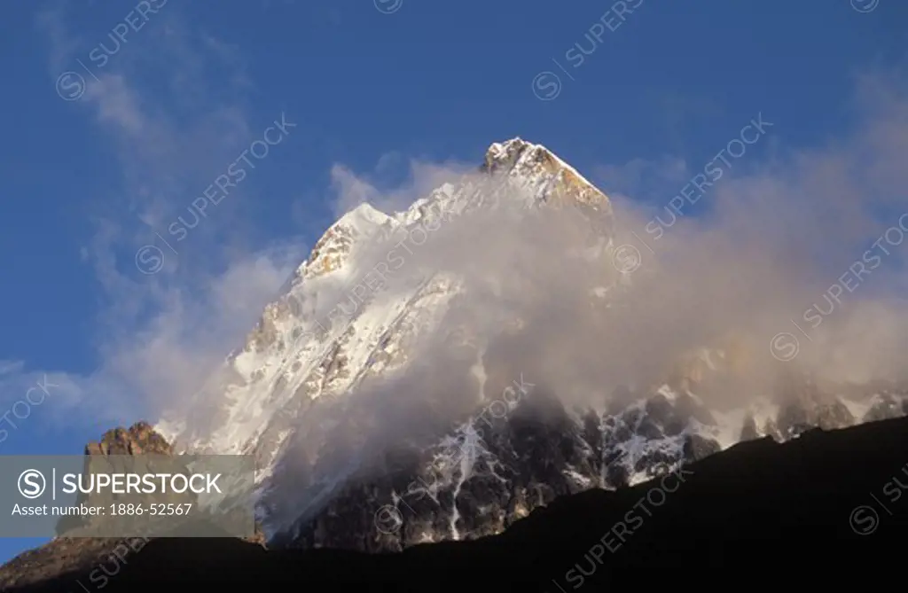 Sacred Mount Jampeyang (5,958 M),  Nyinteng (Yading) Nature Reserve, Kham - Sichuan Province, China, (Tibet)
