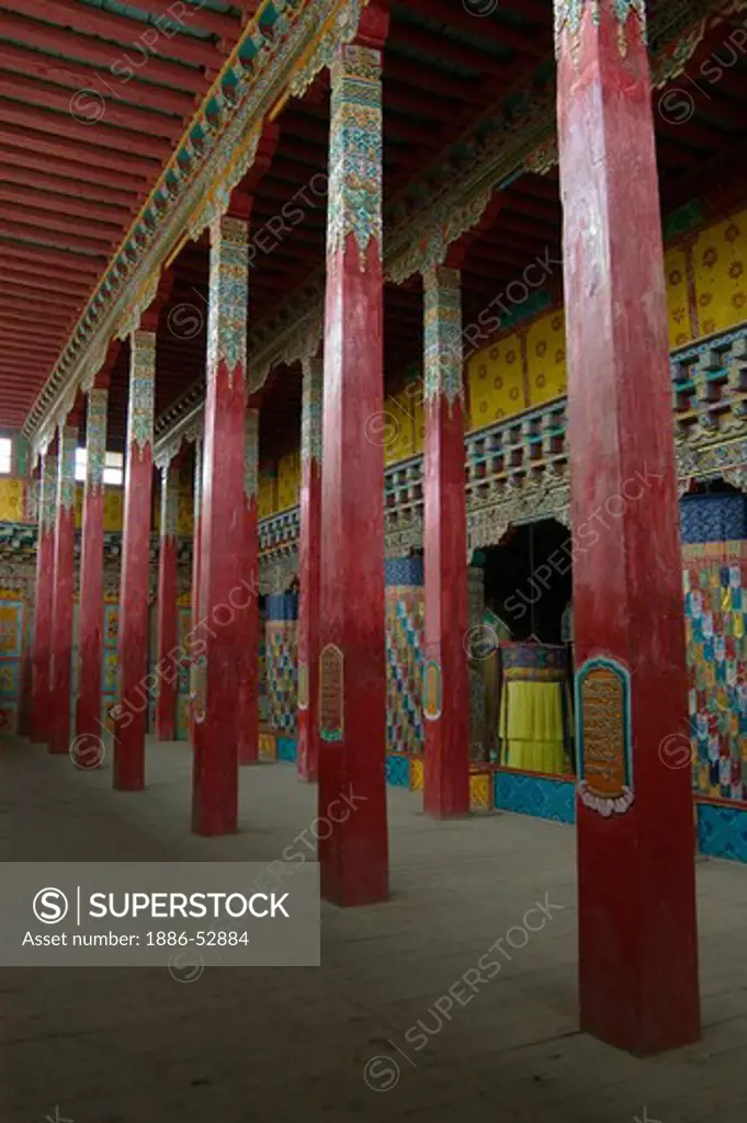 Interior of Jangchub Chokhorling in the part of the Litang Chode Monastery - Kham, ,Sichuan Province, China (Tibet)