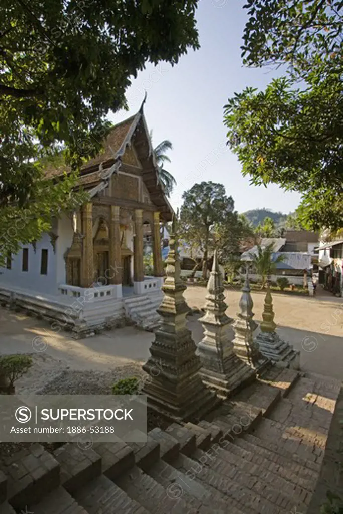 Wat Pa Huak in the former French Provincial town of LUANG PROBANG - LAOS