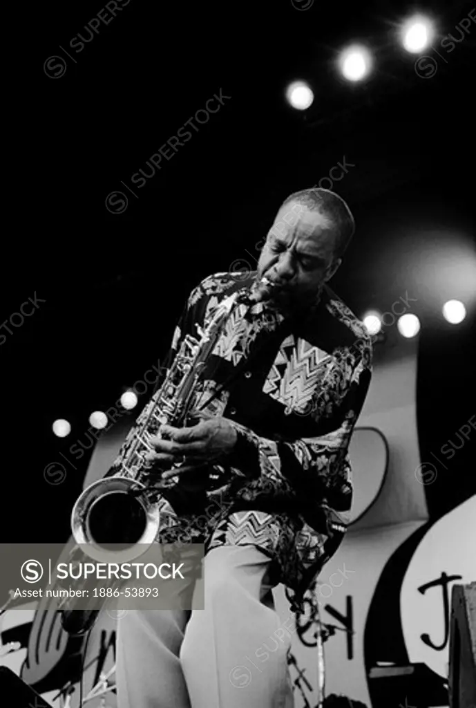 GROVER WASHINGTON JR. plays the saxophone at the MONTEREY JAZZ FESTIVAL  - MONTEREY, CALIFORNIA