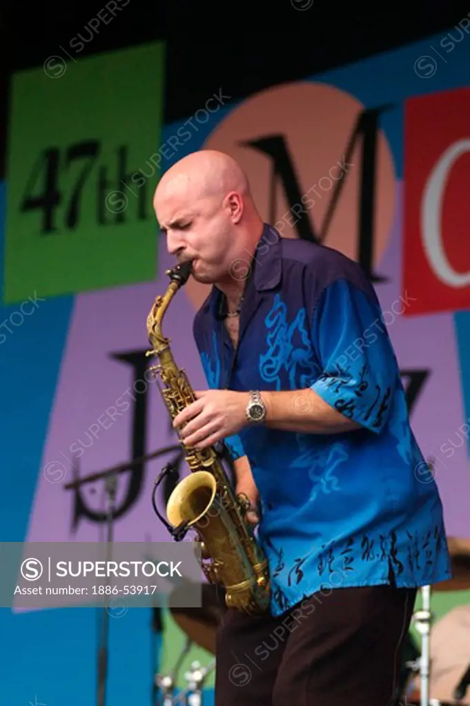 Saxophone player at the MONTEREY JAZZ FESTIVAL - CALIFORNIA