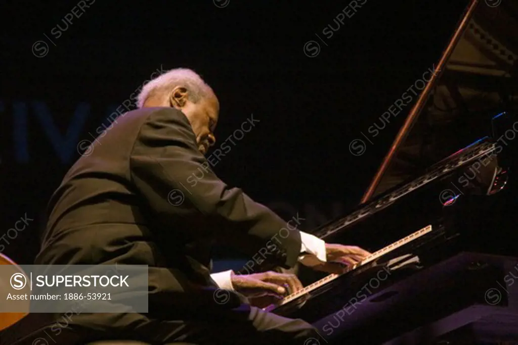 OSCAR PETERSON performs at THE MONTEREY JAZZ FESTIVAL