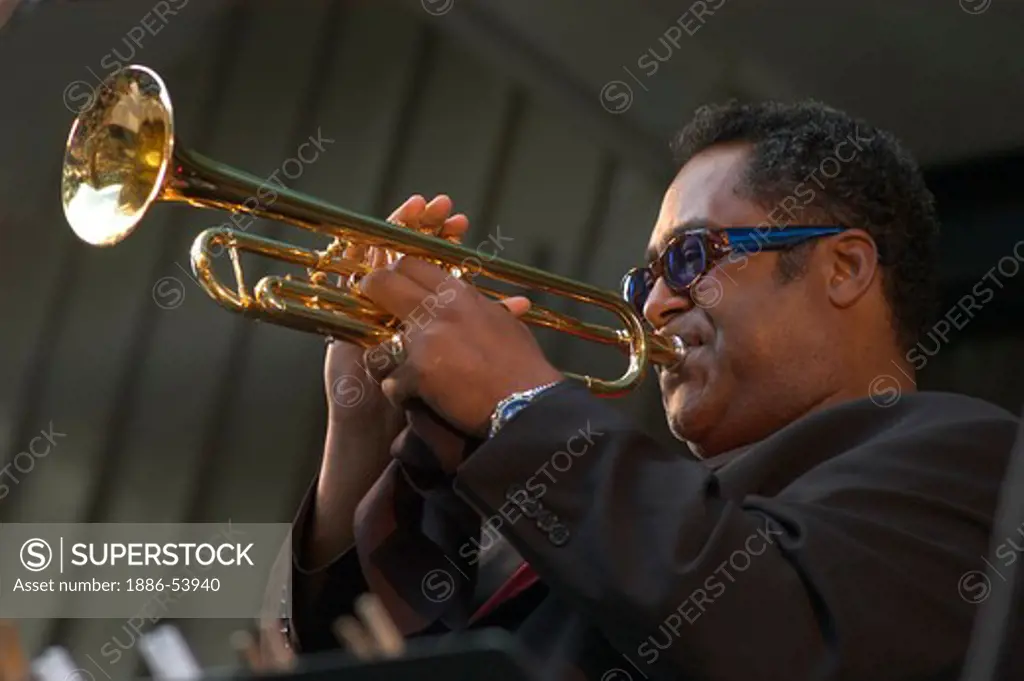 Trumpet player at the MONTEREY JAZZ FESTIVAL - CALIFORNIA