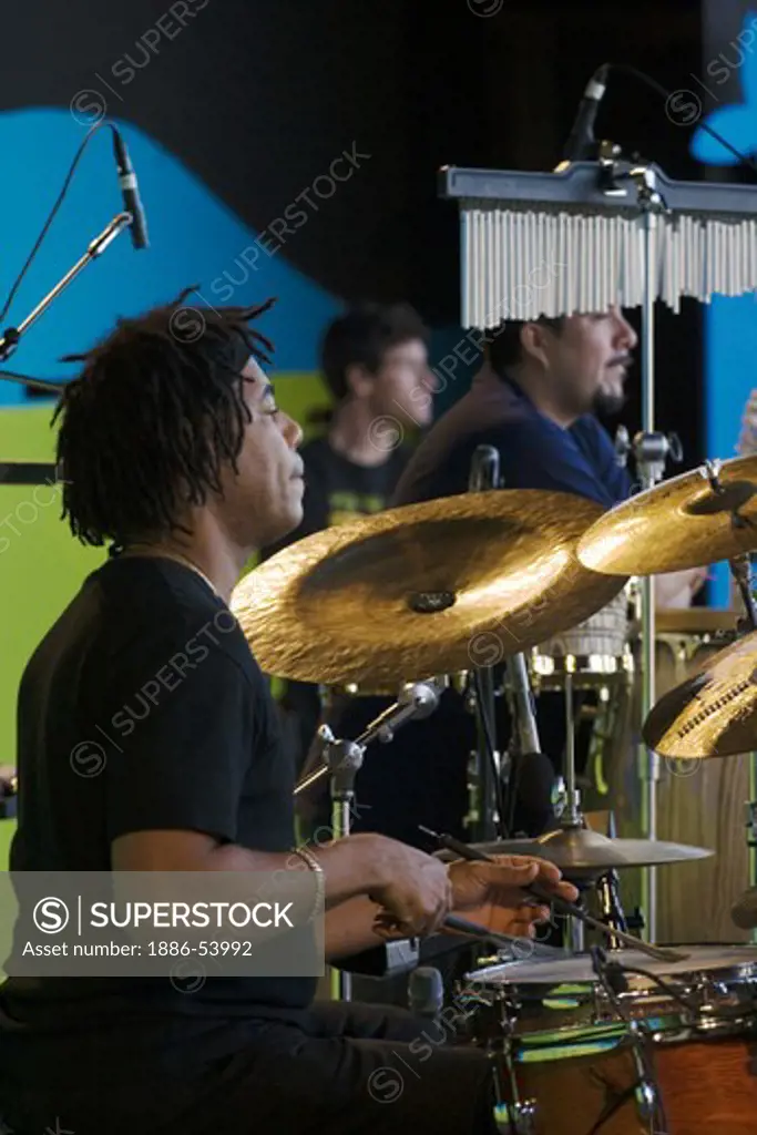 ERNESTO SIMPSON 'Drums' of RICHARD BONA BAND performs at THE MONTEREY JAZZ FESTIVAL