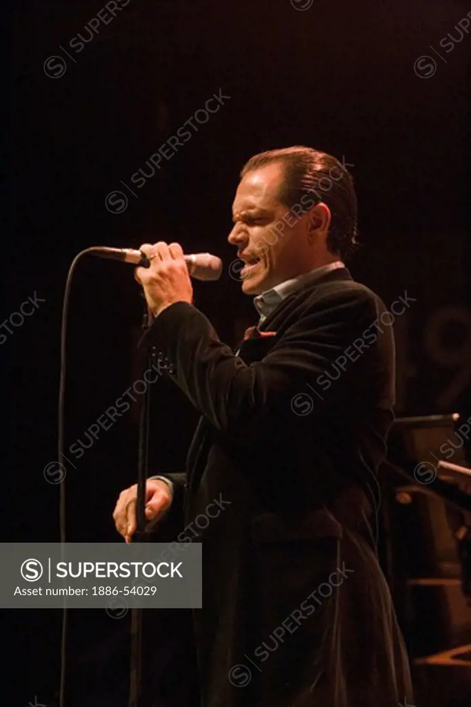 KURT ELLING 'Vocalist' performs with the CLAYTON-HAMILTON JAZZ ORCHESTRA at THE MONTEREY JAZZ FESTIVAL