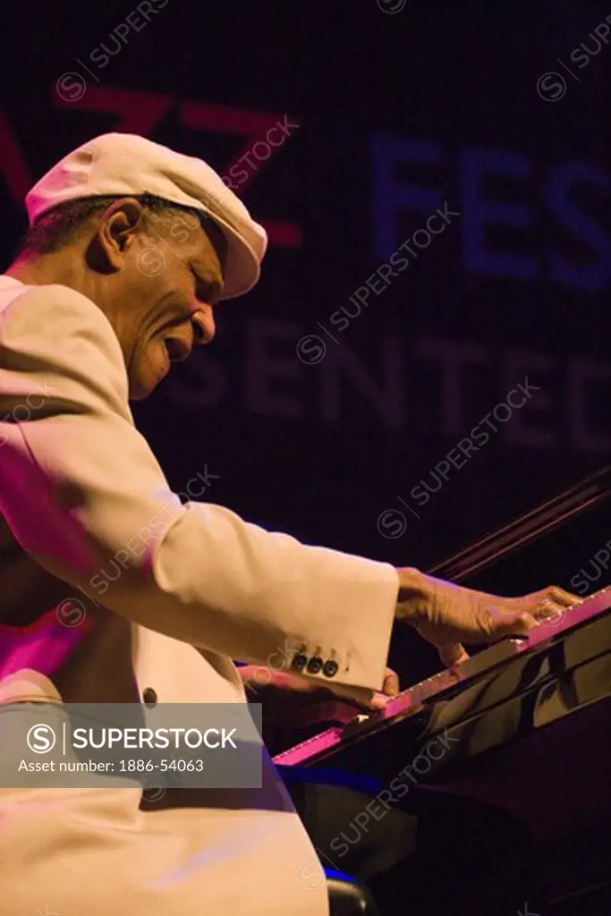 MCCOY TYNER (Piano) performs with the MCCOY TYNER TRIO  at THE MONTEREY JAZZ FESTIVAL