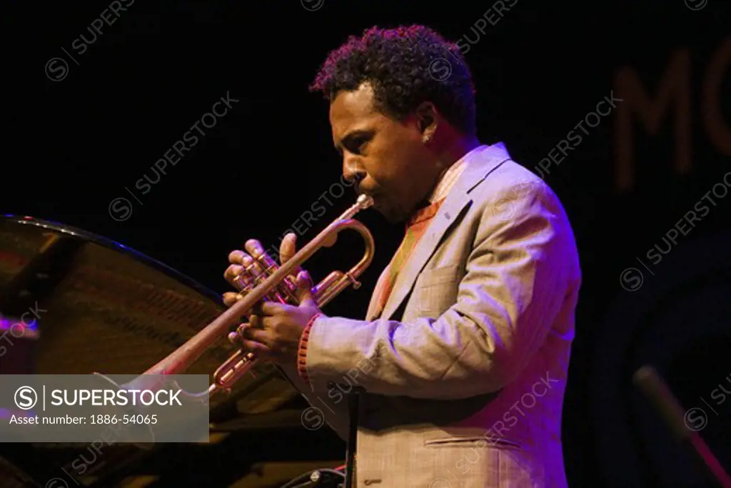 ROY HARGROVE (Trumpet) performs with the MCCOY TYNER TRIO at THE MONTEREY JAZZ FESTIVAL