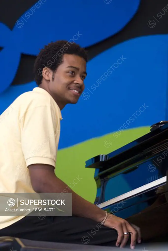 Pianist performs with the NEXT GENERATION ORCHESTRA at THE MONTEREY JAZZ FESTIVAL