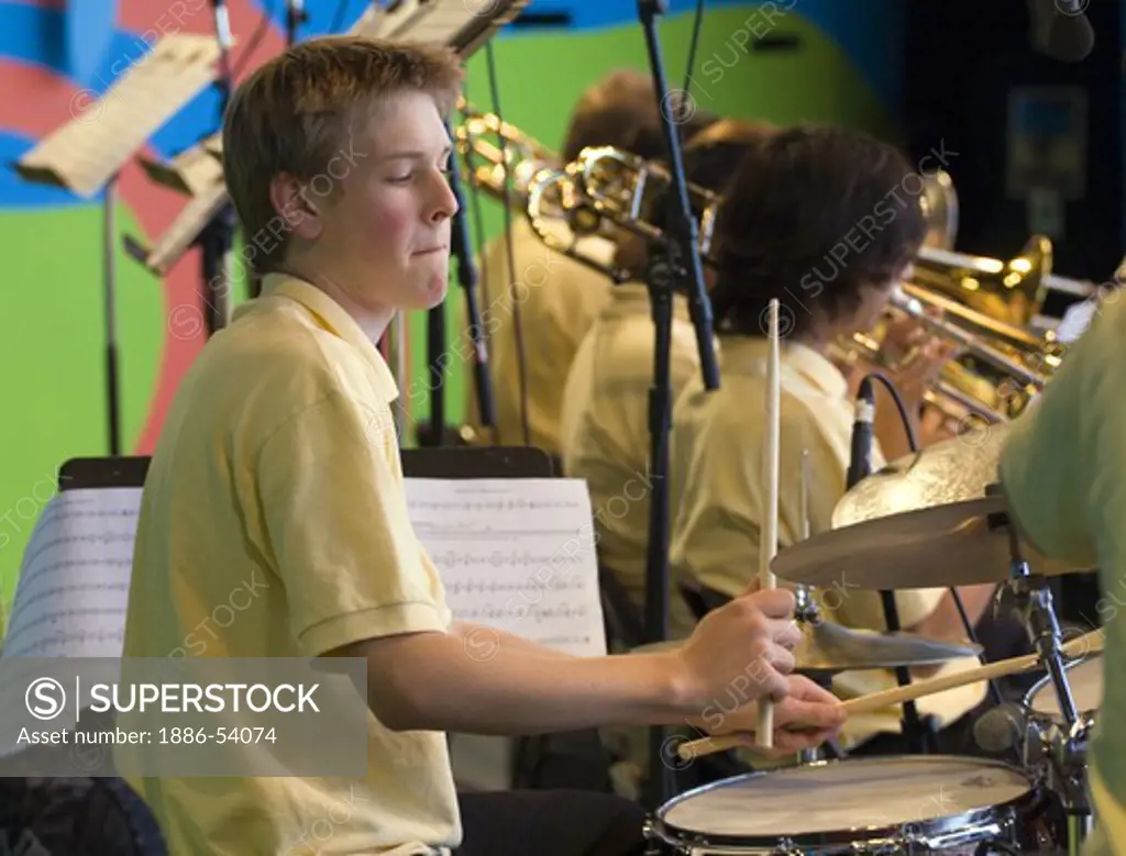 Drummer performs with The NEXT GENERATION ORCHESTRA at THE MONTEREY JAZZ FESTIVAL