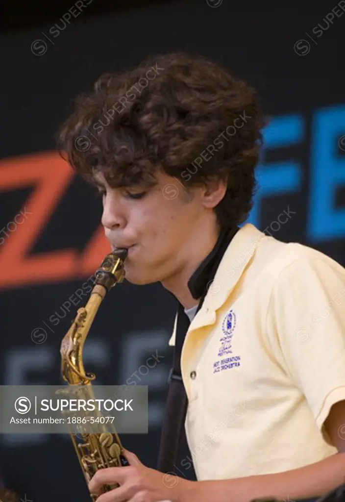 Saxophonist performs with The NEXT GENERATION ORCHESTRA at THE MONTEREY JAZZ FESTIVAL