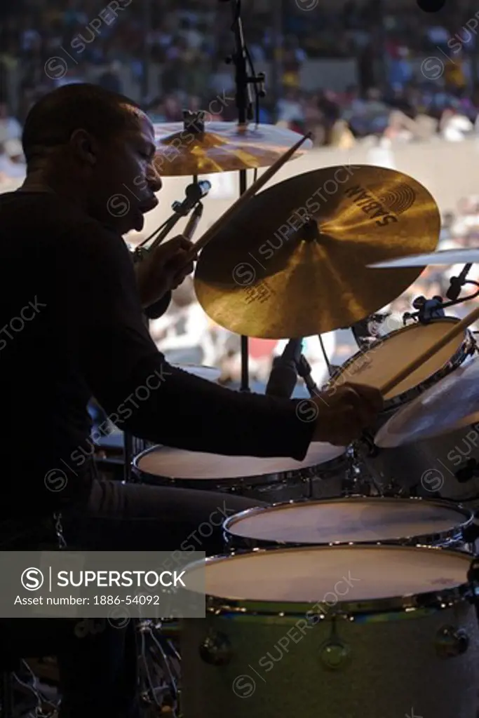 BILLY KILSON (Drums) performs with the CHRIS BOTTI BAND at THE MONTEREY JAZZ FESTIVAL